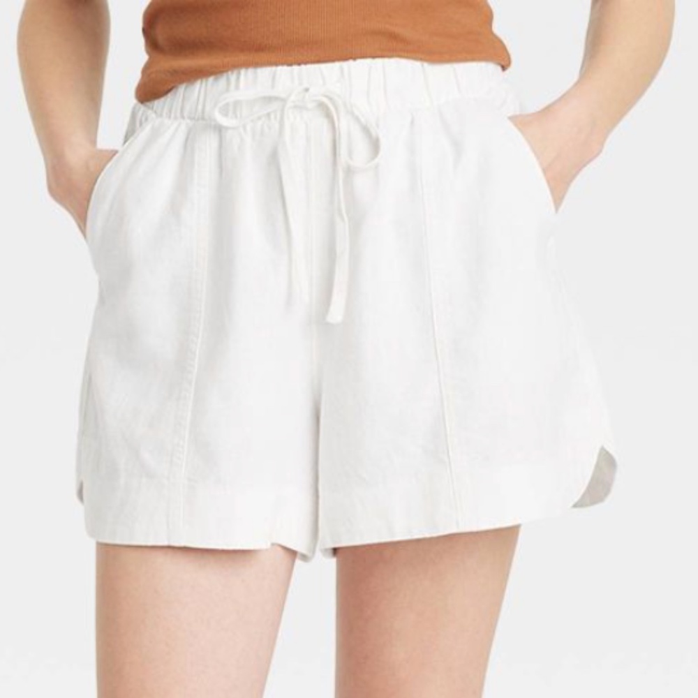Women's High-Rise Linen Pull-On Shorts - Universal Thread™